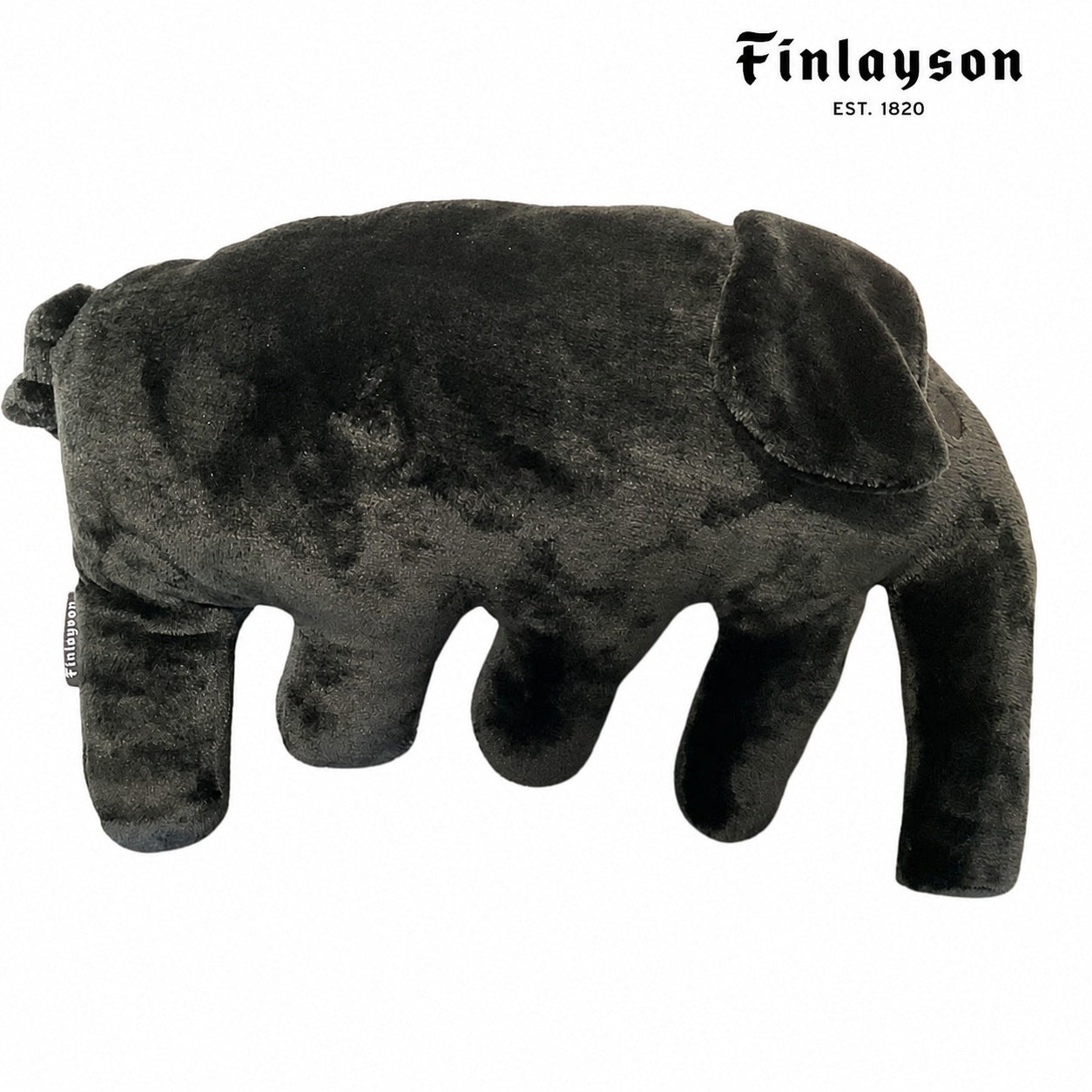 Finlayso エレファント クッション ブラック 33×36cm
