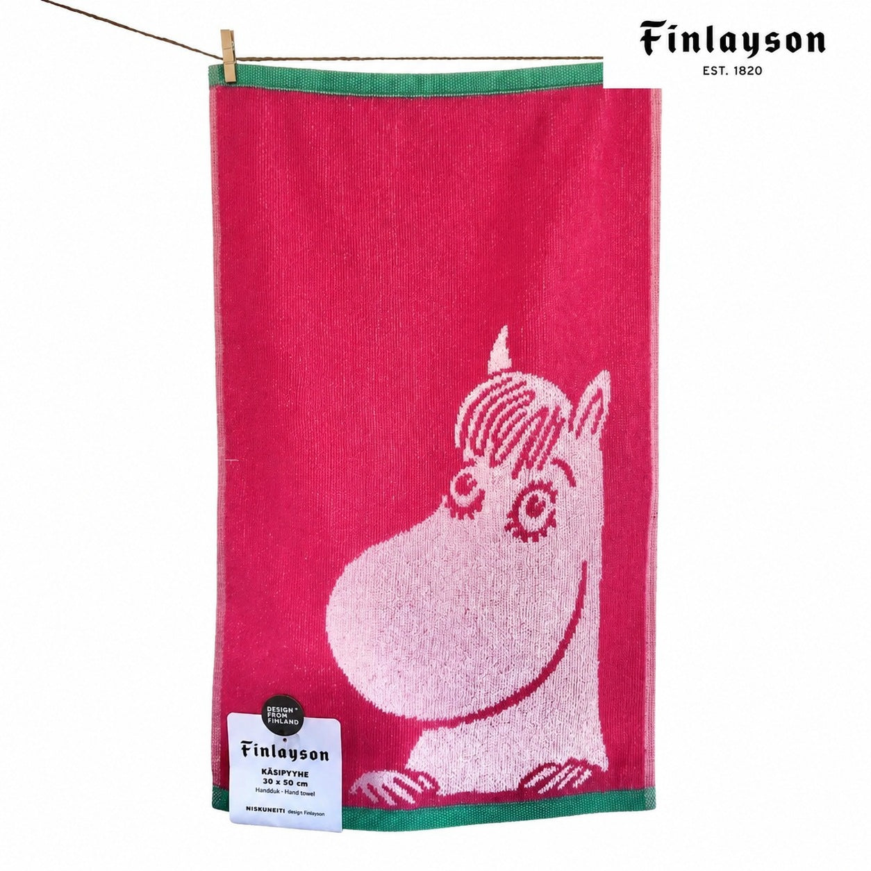 Finlayson フローレン ハンドタオル ピンク 30×50cm