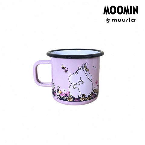 Muurla ムーミン 花畑 ホーローマグカップピンク 3.7dL (370mL)