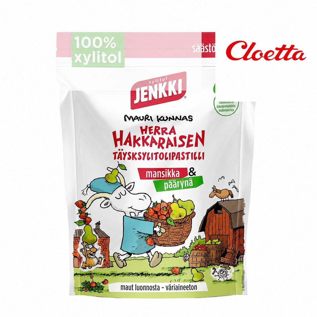 JENKKI ヘッラ・ハッカライネン フルーツ味キシリトール飴 1袋×150g