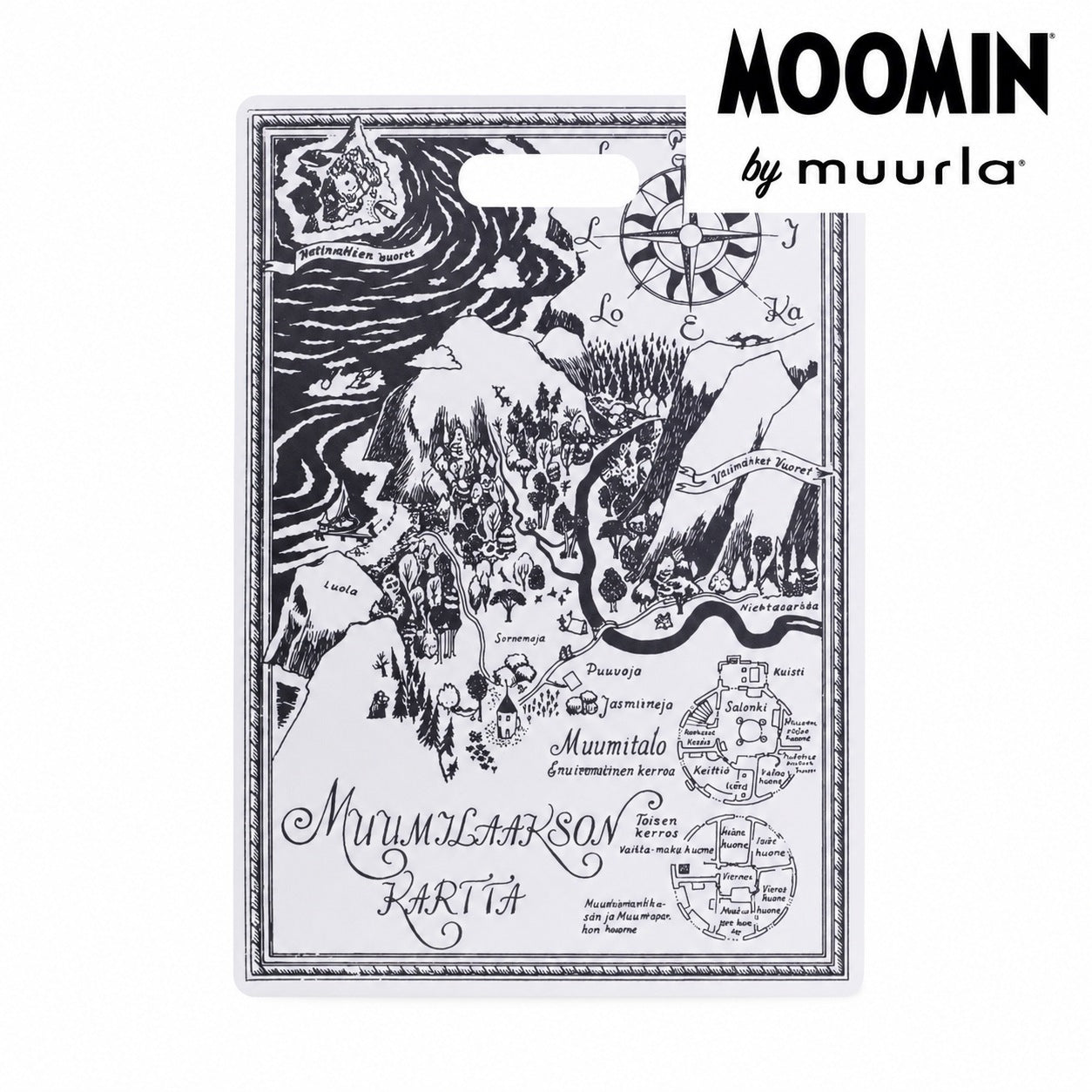 Muurla ムーミン マップ カッティング サービングボード 30x43 cm