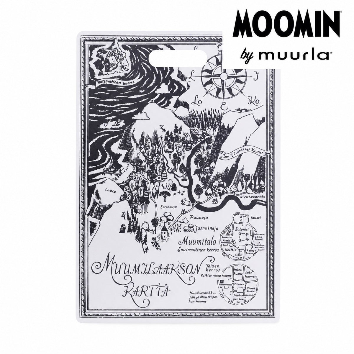 Muurla ムーミン マップ カッティング サービングボード 30x43 cm
