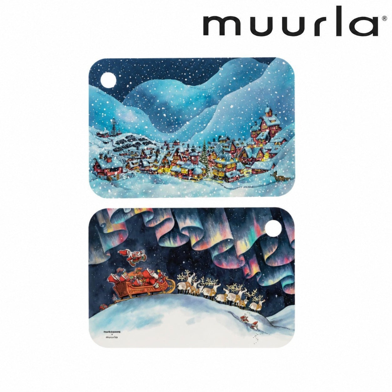 Muurla サンタクロース カッティング サービングボード 21×31cm