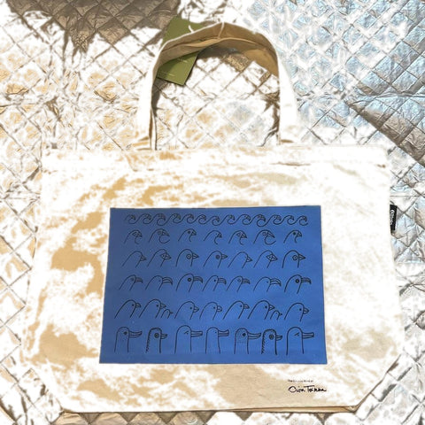 Iittala バードハウスブルー トートバック 38×50cm