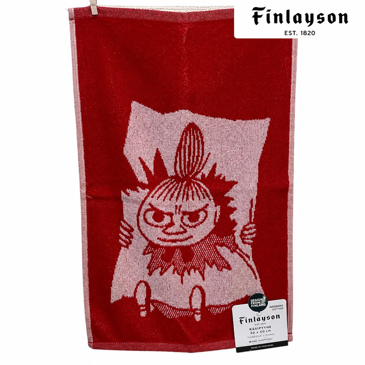 Finlayson リトルミィ ハンドタオル 赤 30×50cm
