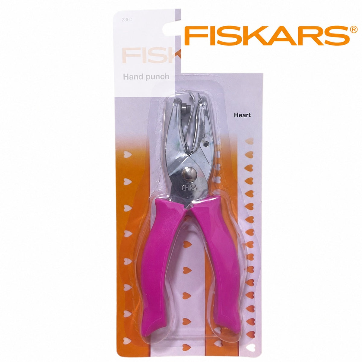 Fiskars ハート型 ハンドパンチ 15cm
