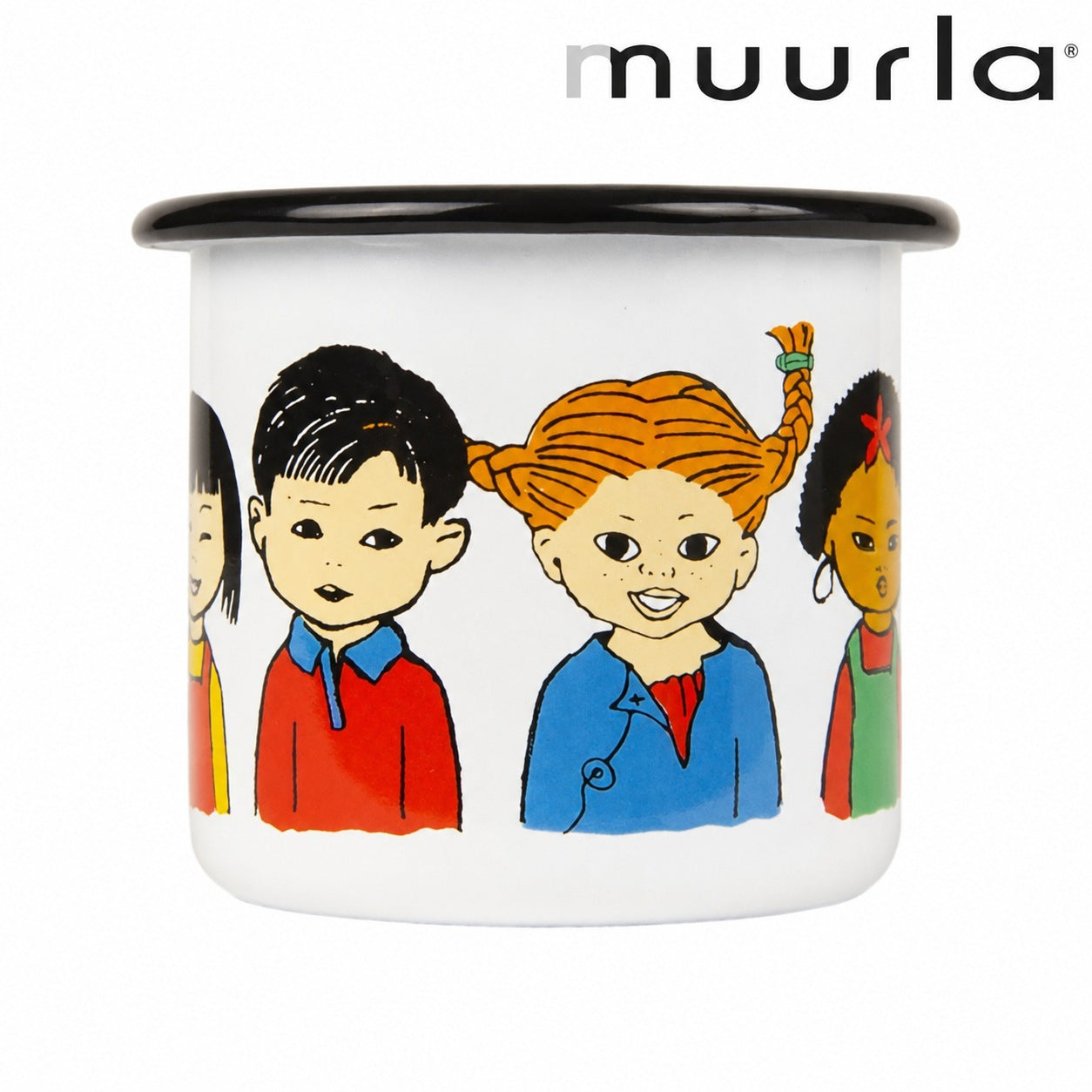 Muurla 長くつ下のピッピ ホーローマグカップ 2.5dL(250mL)