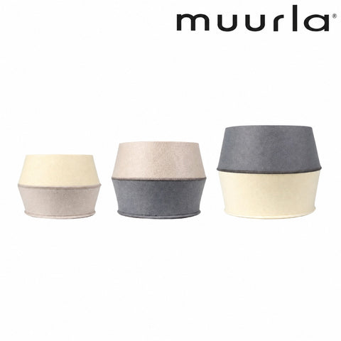 Muurla フラワーポット カバー バスケット3セット 27cm