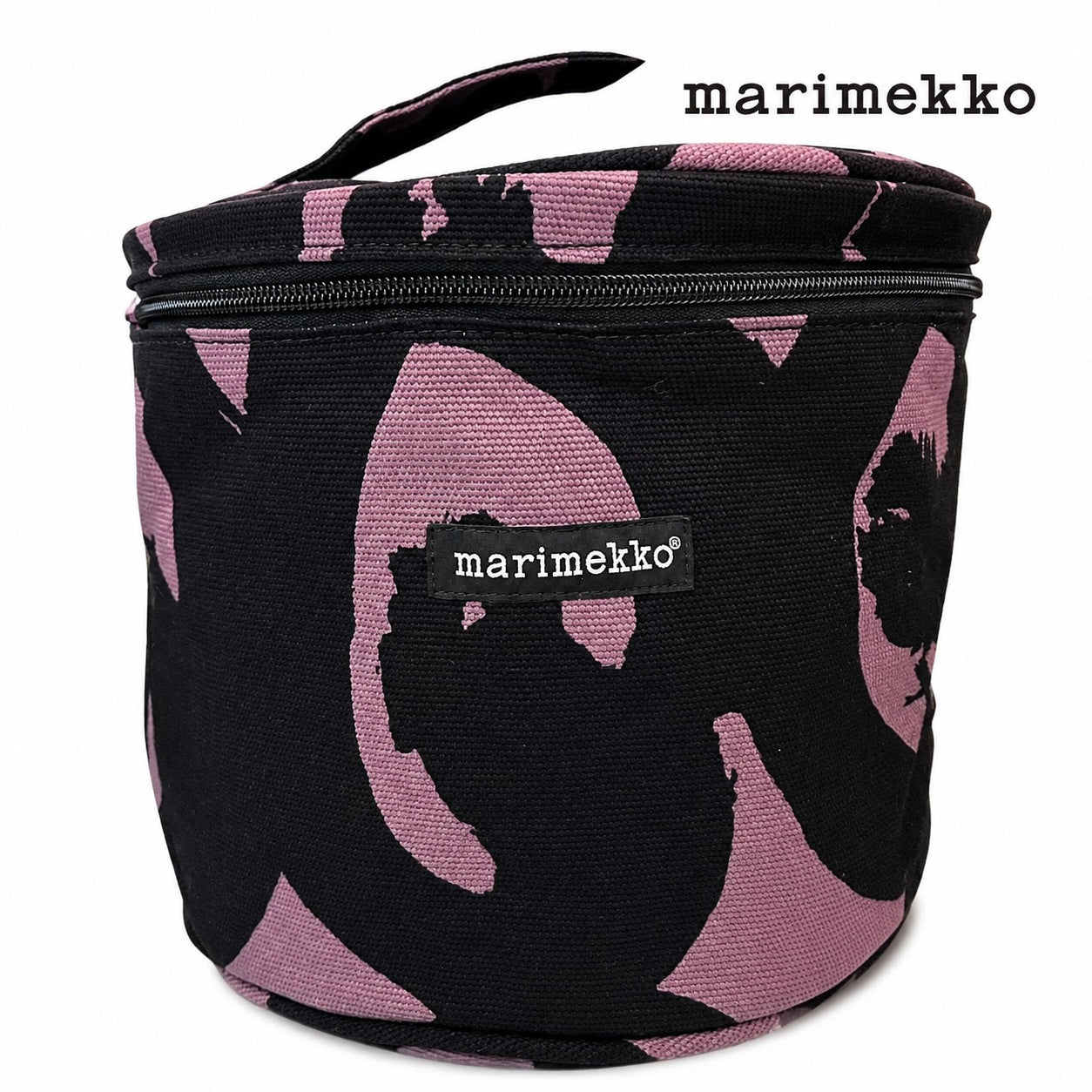 激レア Marimekko ポーチ ブラック 24×17cm
