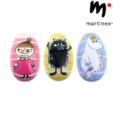 Martinex ムーミンキャラ 卵型小物入れ3点セット 8×13cm