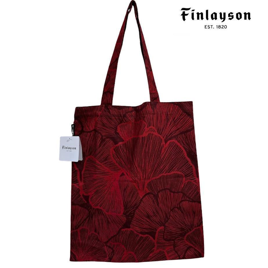 Finlayson トートバック レッド 41.5×36cm