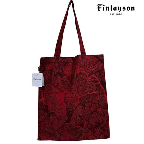 Finlayson トートバック レッド 41.5×36cm