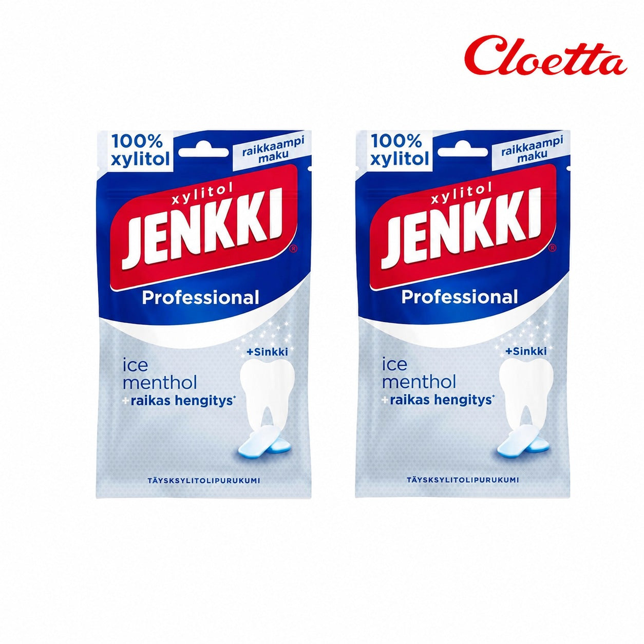 Jenkki イェンキ アイスメンソール チューインガム 2袋×90g セット