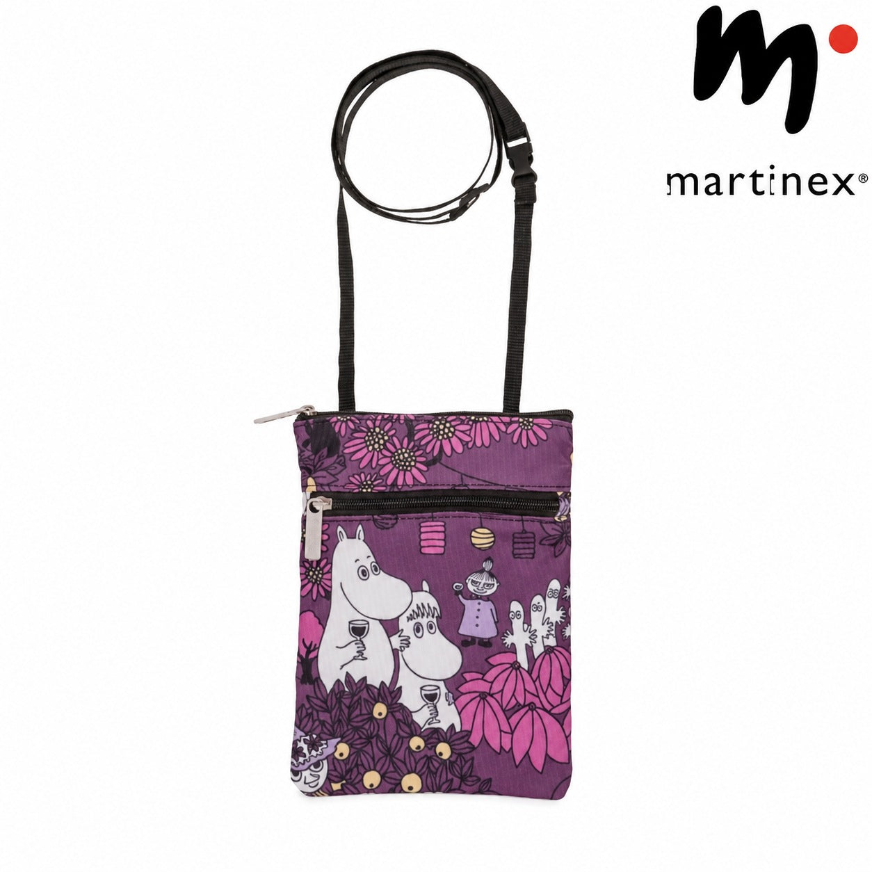 Martinex ムーミンの仲間達 ショルダーバック パープル 18.5cm
