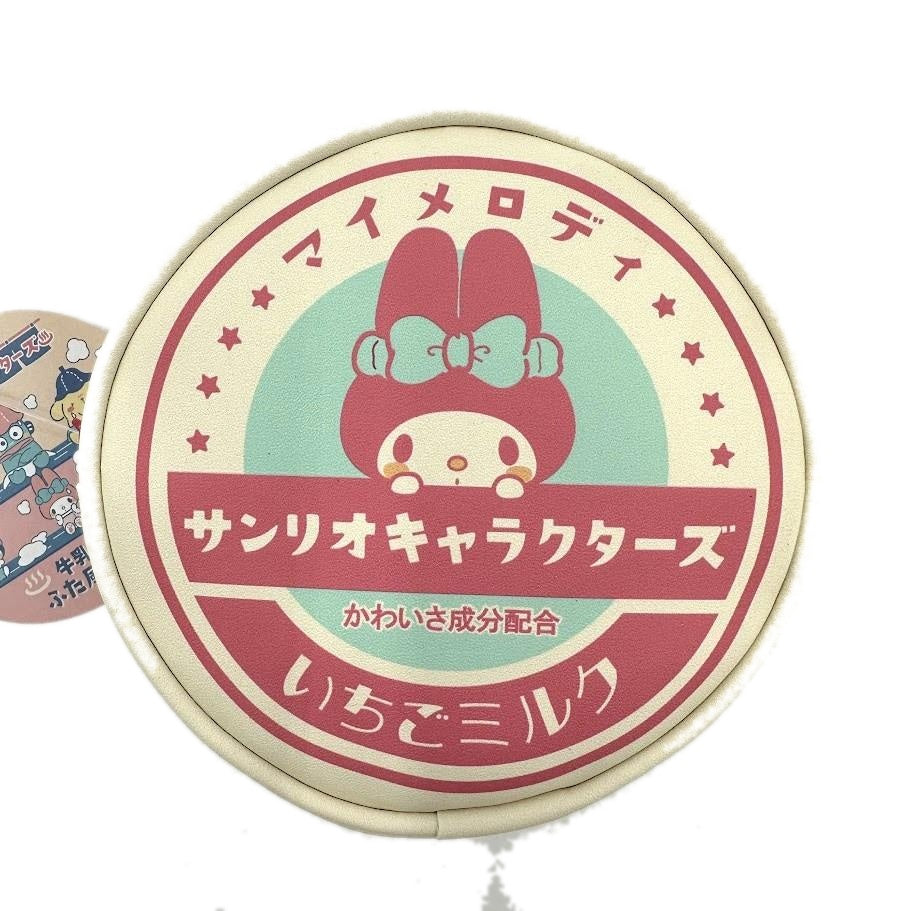 サンリオ マイメロディ 牛乳瓶のふた風ポーチ 11.2cm