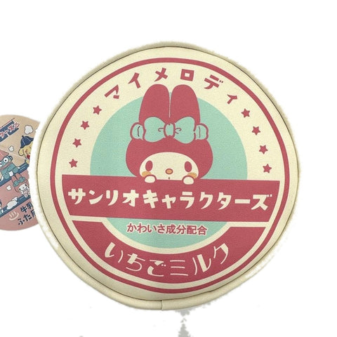 サンリオ マイメロディ 牛乳瓶のふた風ポーチ 11.2cm