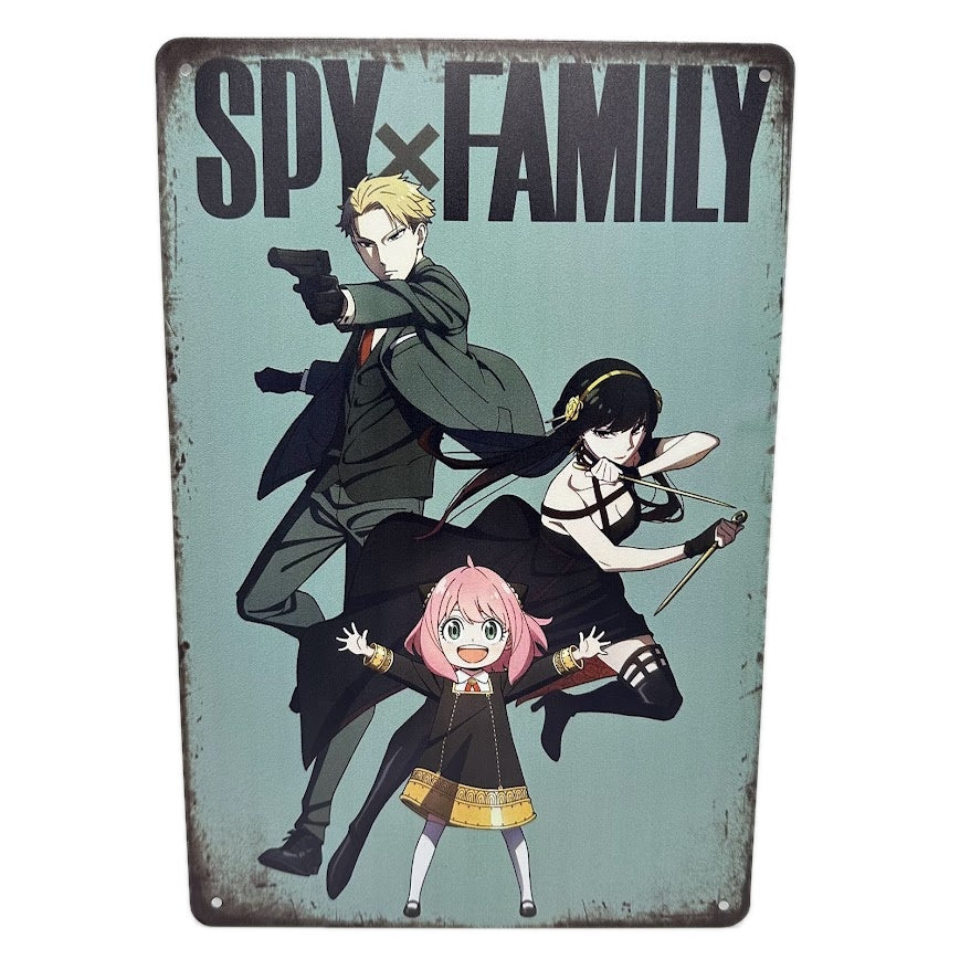 SPY×FAMILY ブリキ 看板 レトロ