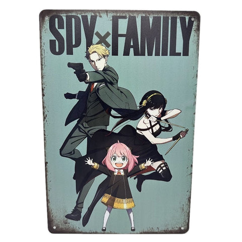 SPY×FAMILY ブリキ 看板 レトロ