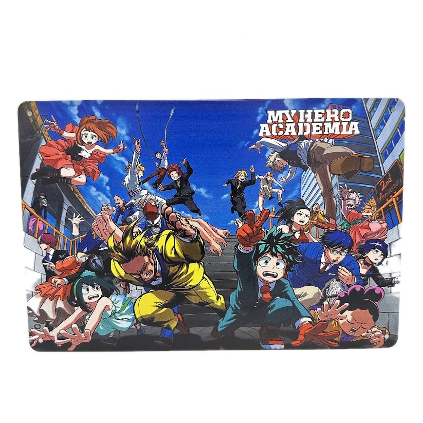 僕のヒーローアカデミア ブリキ 看板 レトロ キャラクター集合