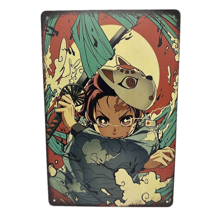 鬼滅の刃 炭治郎 レトロ アニメグッズ ブリキ 看板