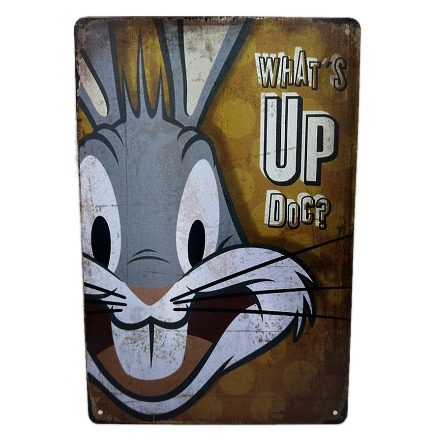 レトロ ブリキ 看板 バグズバニー What's Up Doc?