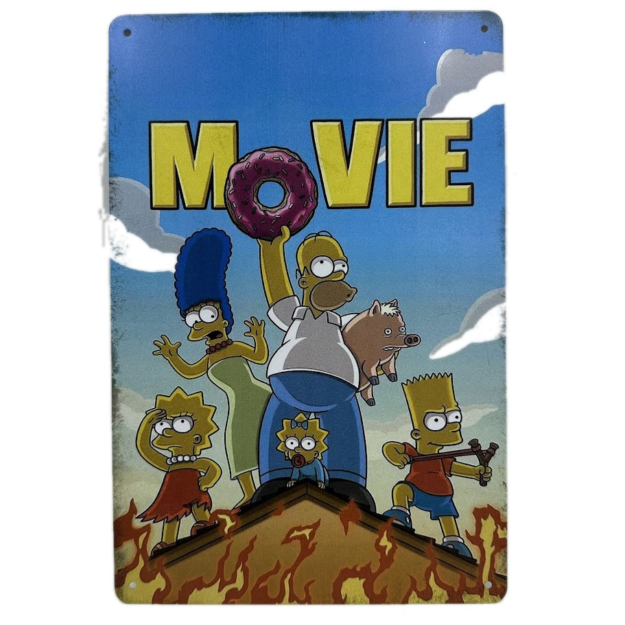 ブリキ 看板 シンプソンズ MOVIE レトロ インテリア