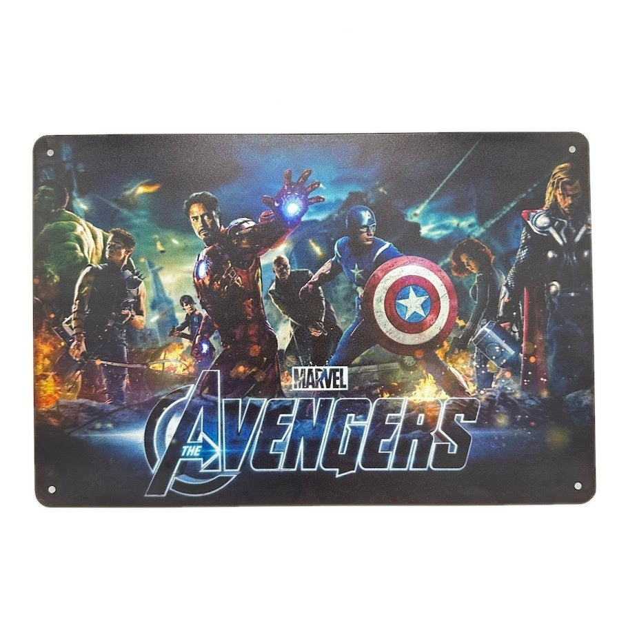 アベンジャーズ ブリキ 看板 レトロ アイアンマン キャプテンアメリカ