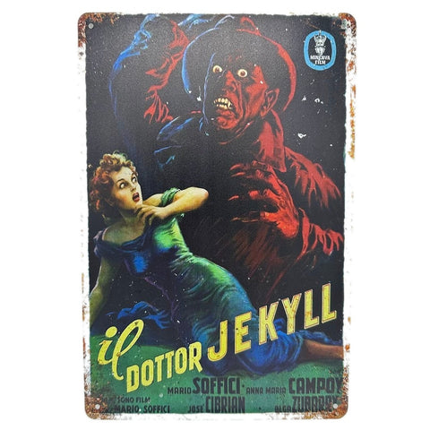 レトロ ブリキ 看板 ドクター・ジキル Il Dottor Jekyll