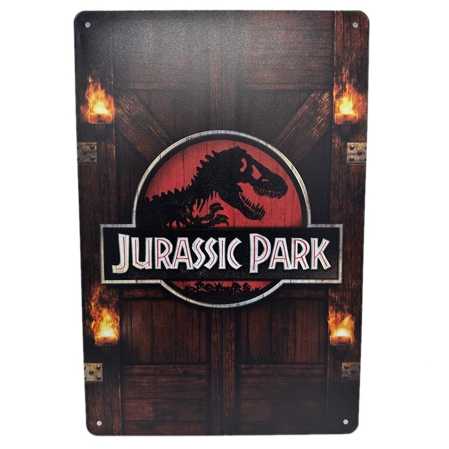 レトロ ブリキ 看板 ジュラシック・パーク (Jurassic Park)