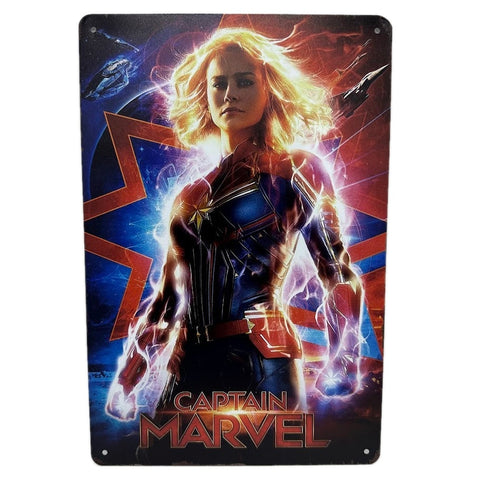 レトロ ブリキ 看板 キャプテン・マーベル Captain Marvel