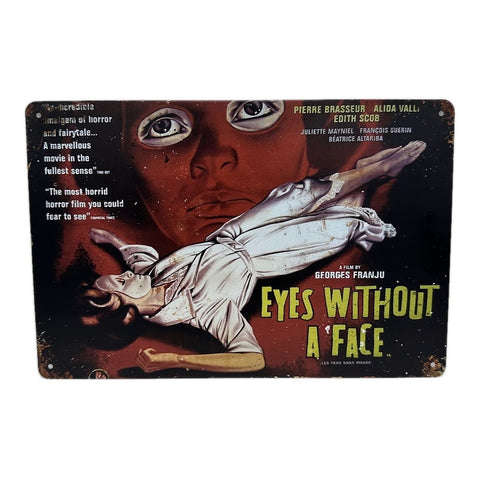 レトロ ブリキ 看板 Eyes Without a Face
