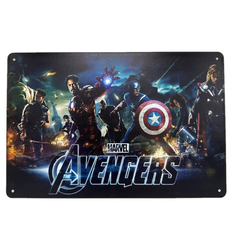 レトロ ブリキ 看板 The Avengers