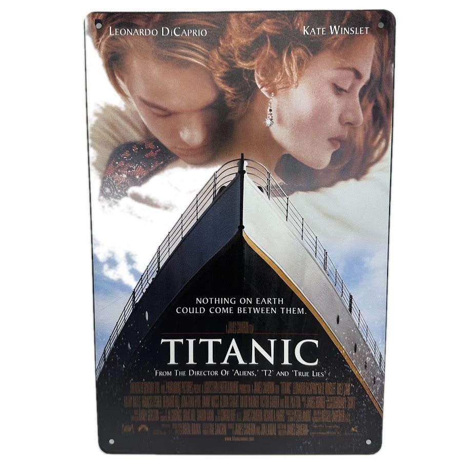 レトロ ブリキ 看板 映画 Titanic タイタニック ポスター