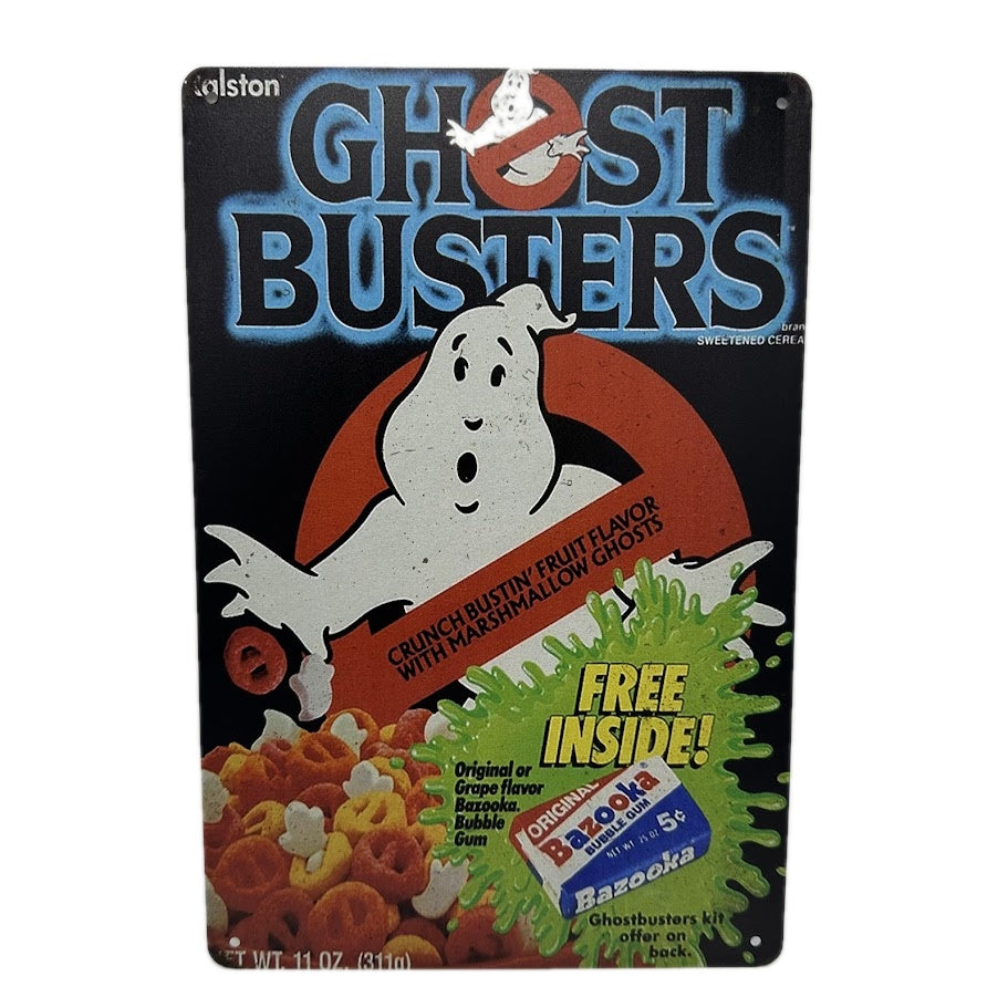 レトロ ブリキ 看板 Ghostbusters シリアルボックス