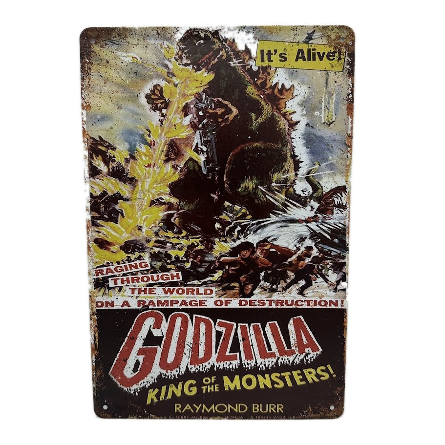 レトロ ブリキ 看板 ゴジラ キング・オブ・モンスターズ