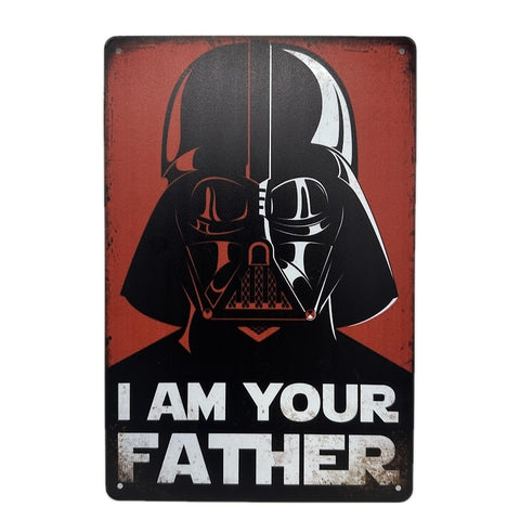 レトロ ブリキ 看板 ダース・ベイダー I AM YOUR FATHER