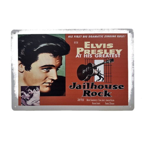 レトロ ブリキ看板 Elvis Presley Jailhouse