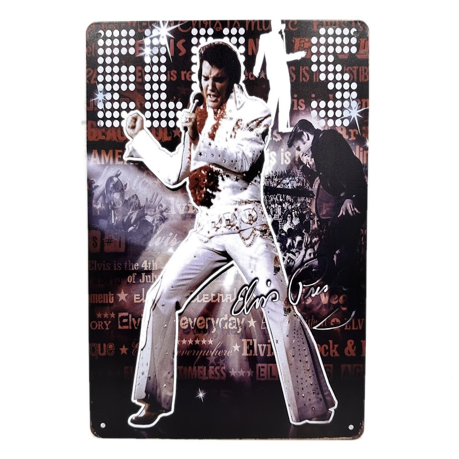 レトロ ブリキ看板 Elvis Presley