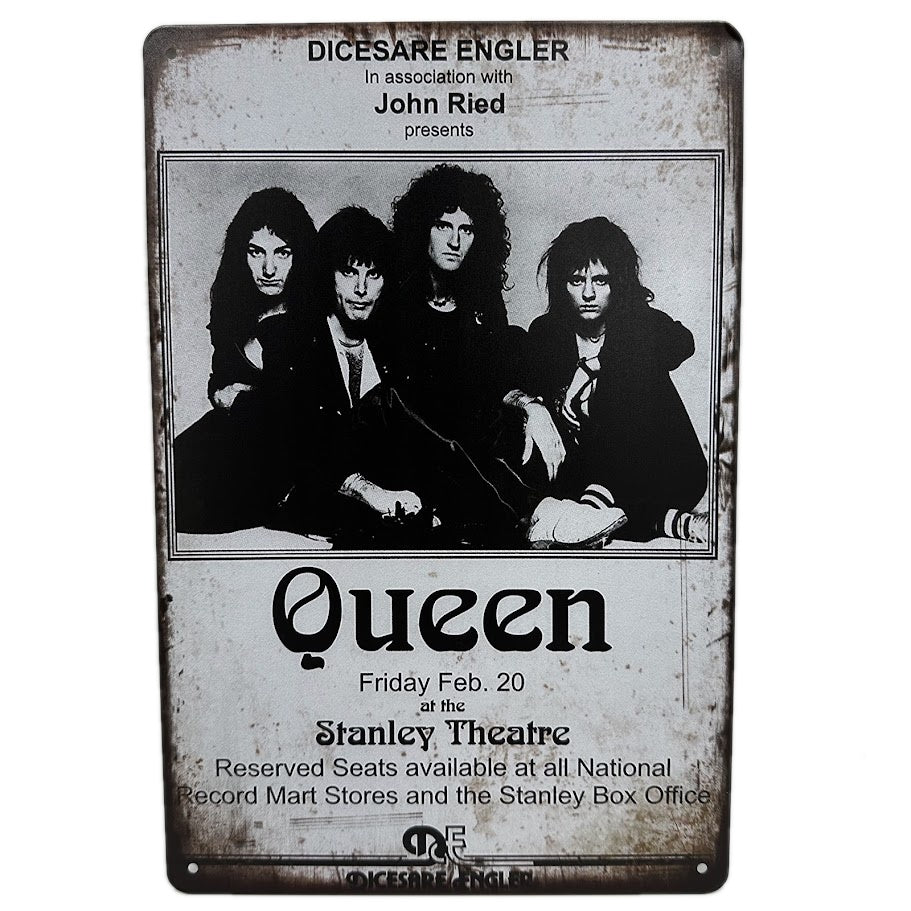 レトロ ブリキ看板 Queen Stanley Theatre