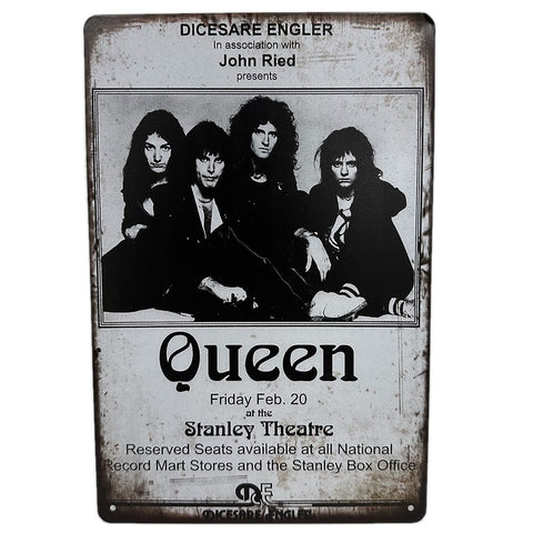 レトロ ブリキ看板 Queen Stanley Theatre