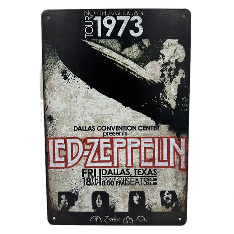 レトロ ブリキ看板 Led Zeppelin 1973