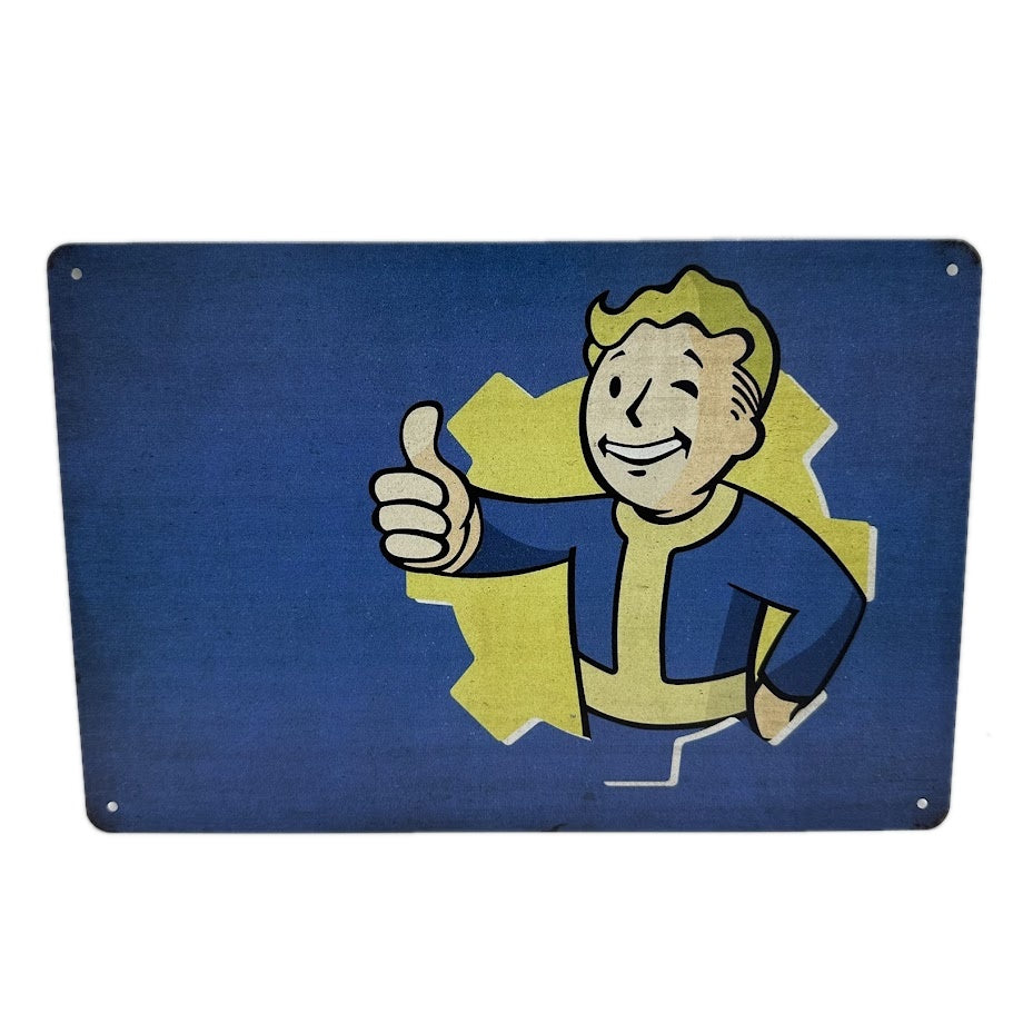 Fallout ボルトボーイ ブリキ看板