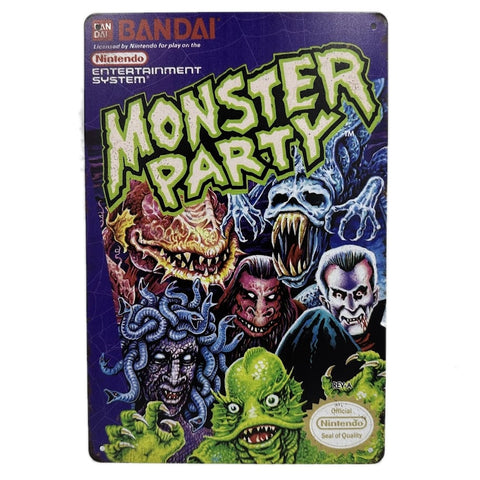 モンスターパーティ ブリキ看板 ゲームレトロ 任天堂 インテリア