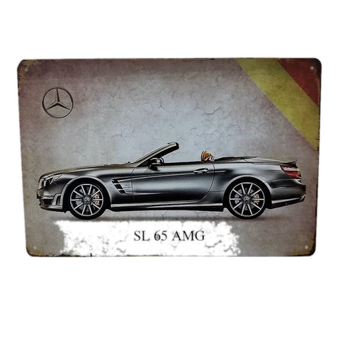 ブリキ看板 メルセデス・ベンツ SL 65 AMG