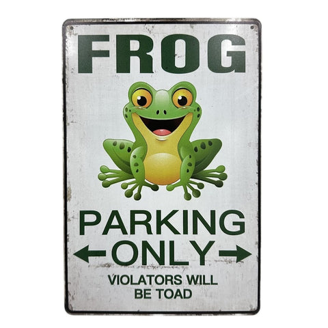 ブリキ看板 FROG パーキング レトロ インテリア