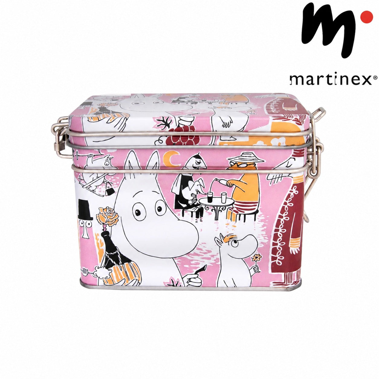Martinex ムーミン 収納缶 ピンク 20cm