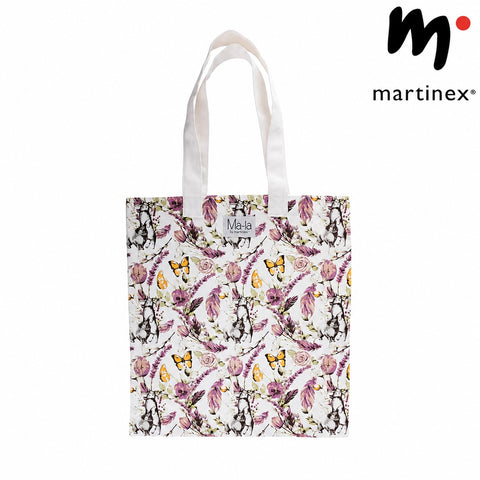 Martinex Ma-ia Family スミレ柄 エコバッグ 37x41cm