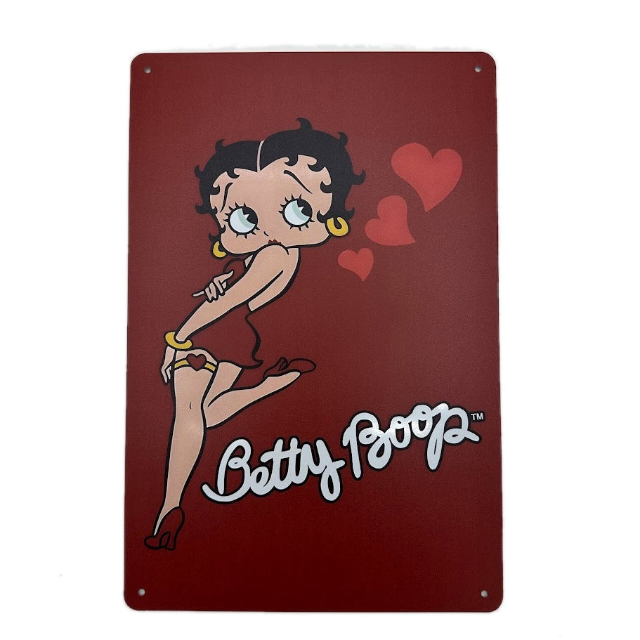 BettyBoop ハート ブリキ 看板 レトロ インテリア