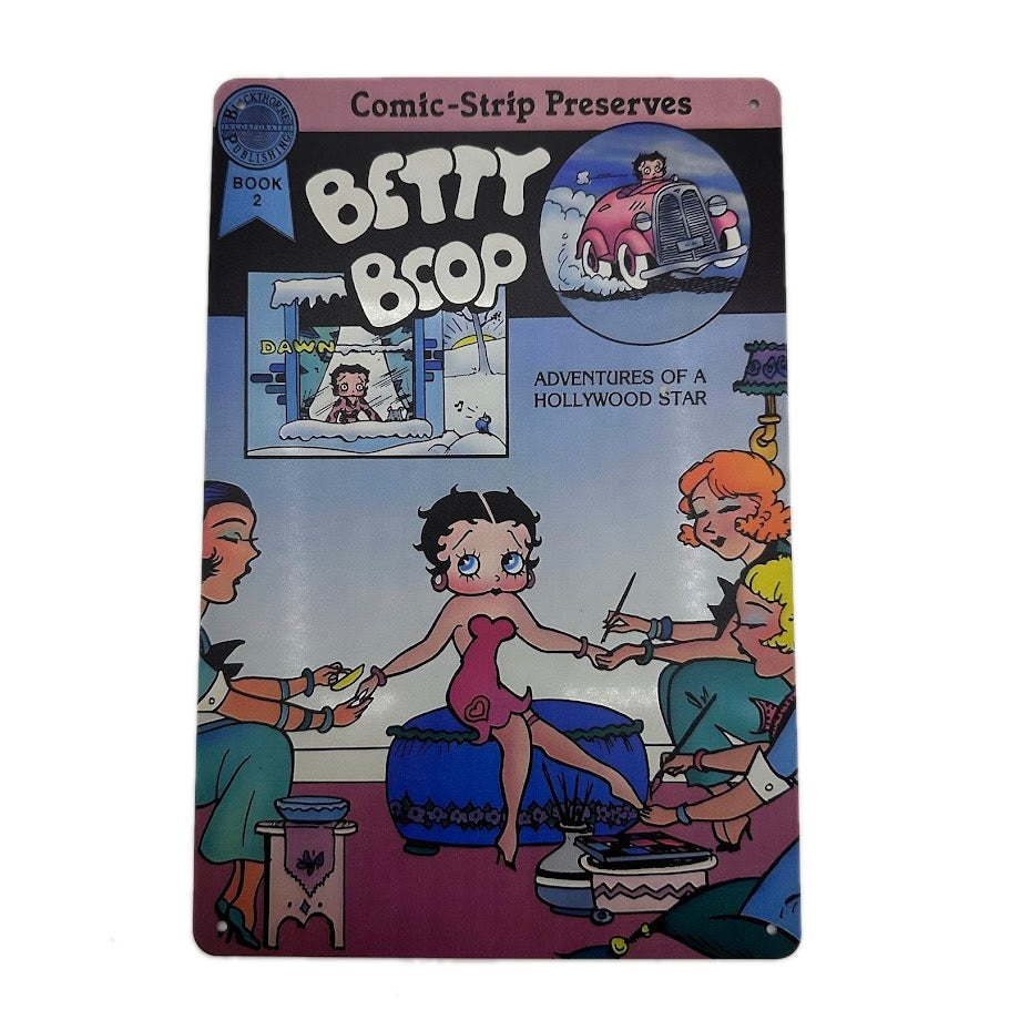 BettyBoop コミック アート ブリキ 看板 レトロ インテリア
