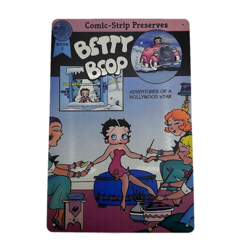 BettyBoop コミック アート ブリキ 看板 レトロ インテリア